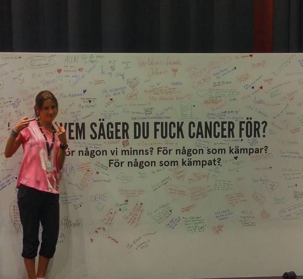 160509 Ung Cancer festival 2016 Väggen